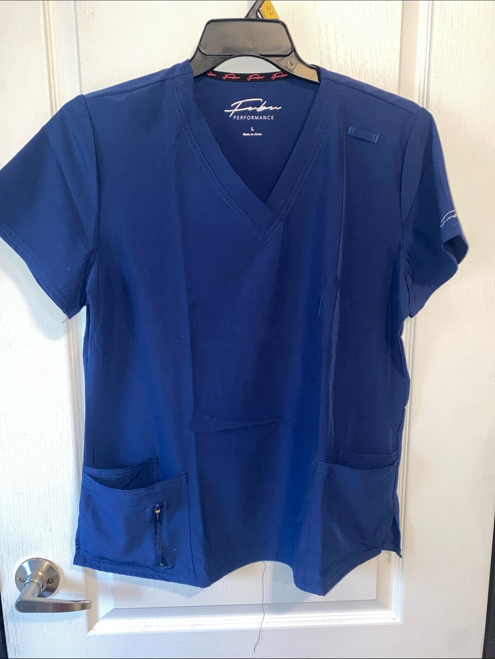 FUBU Performance V-Neck Top in Royal Blue